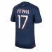 Paris Saint-Germain Vitinha Ferreira #17 Voetbalkleding Thuisshirt 2023-24 Korte Mouwen